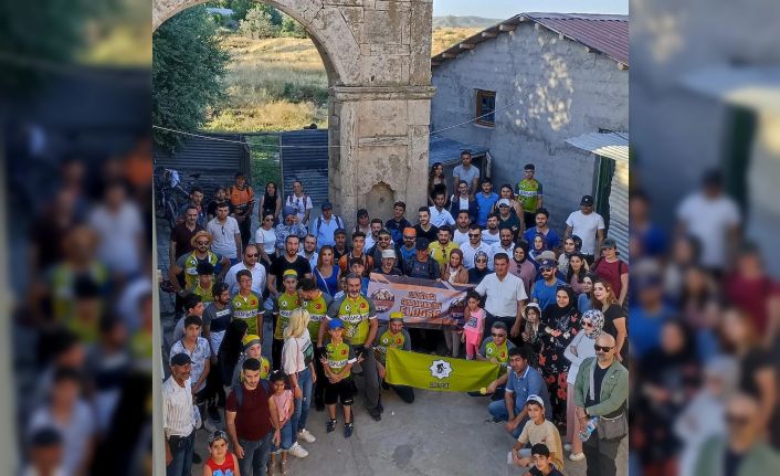 Elazığ’da sporcular ‘Ali Bey Konağının’ restore edilmesi için pedal çevirdi