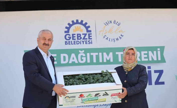 Gebzeli çiftçilere fide desteği