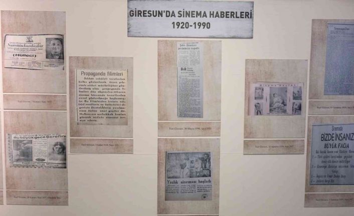 Giresun’un 76 yıllık sinema tarihi önce tez konusu oldu, sonra sergisi açıldı