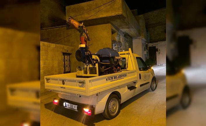 Kilis’te ilaçlama çalışmaları gece gündüz sürüyor