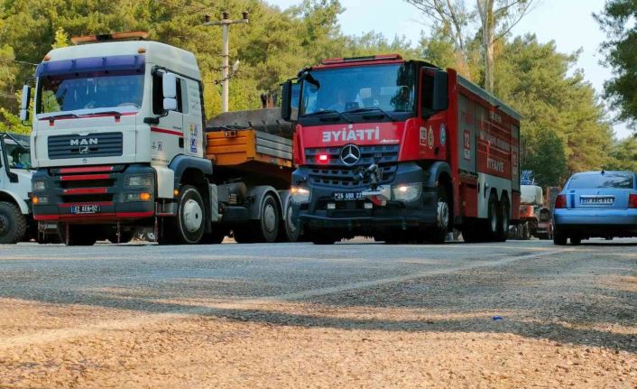 Konya Büyükşehir Marmaris’teki yangına 22 araç ve 36 personelle katkı veriyor