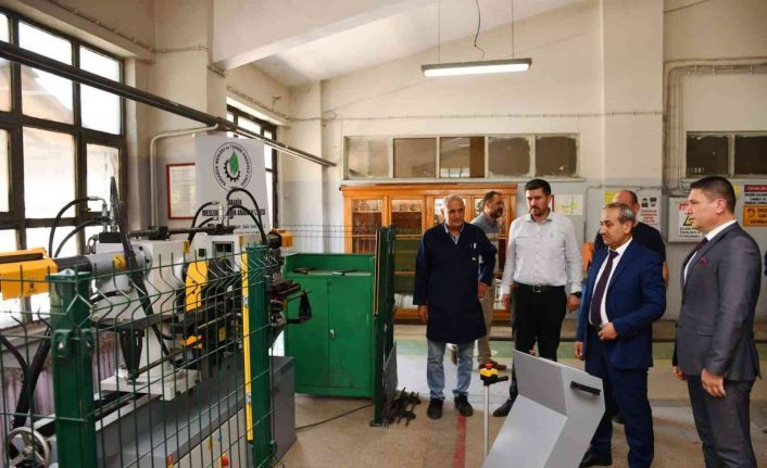 Meslek liselerine alınan yeni makineler üretim kapasitesini artıracak