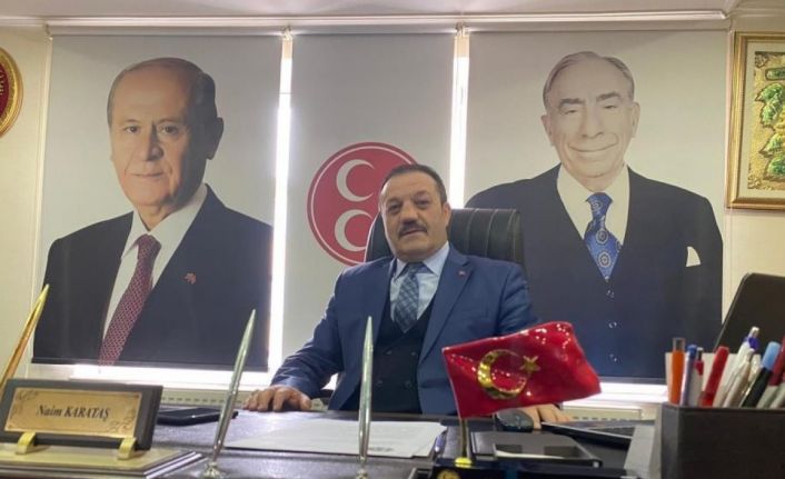 MHP Erzurum İl Başkanı Karataş: “Kendisine ait olmayan kanatlarla yükselen bir kuşun akıbeti, burnunun üstüne yere çakılmaktır”