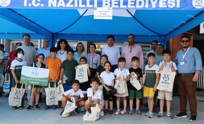 Nazilli’de 3 saatte 50 bin atık pil topladılar