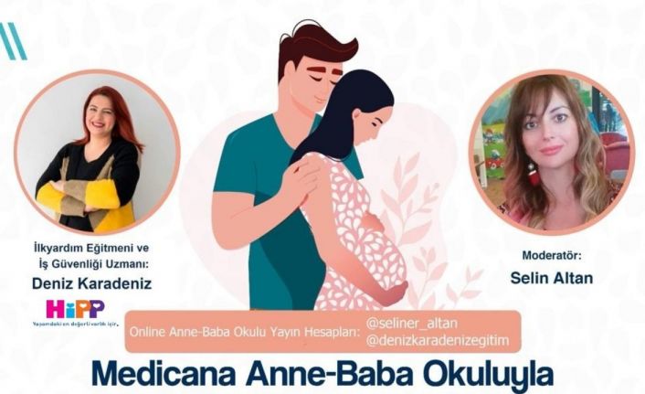 Online gebe okulunun konuğu ilkyardım eğitmeni Deniz Karadeniz