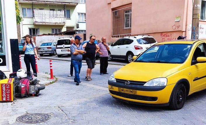 Otomobil ile motosiklet kafa kafaya çarpıştı: 1 yaralı