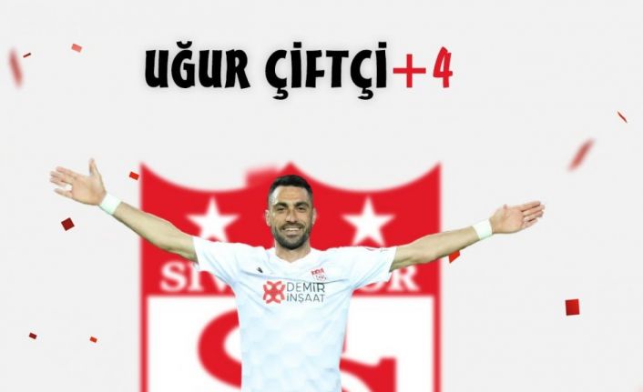 Sivasspor, Uğur Çiftçi’nin sözleşmesinin 4 yıl uzatıldığını açıkladı.