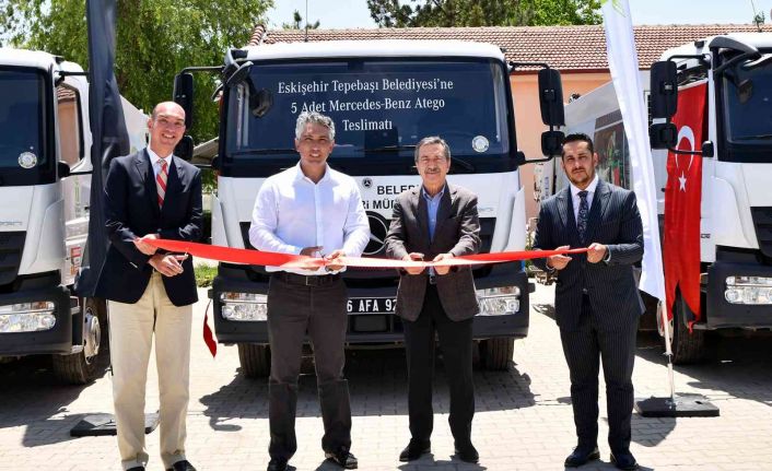 Tepebaşı temizlik işleri filosuna önemli takviye