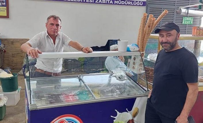 Zabıta mesleğini bıraktı dondurmacılığa başladı
