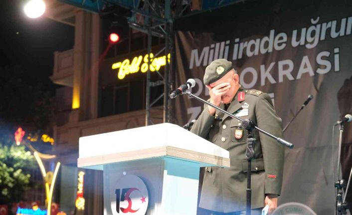 15 Temmuz’da vücuduna 7 mermi isabet etmesi sonucu gazi olan Tümgeneral Ala, o gece yaşadıklarını hatırlayınca gözyaşlarını tutamadı