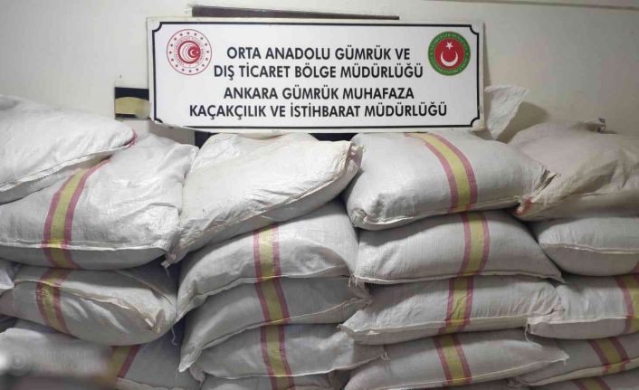 Ankara’da 3 milyon 978 bin adet doldurulmuş makaron ile 2 ton 875 kilogram kıyılmış tütün ele geçirildi