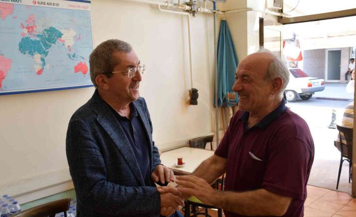 Başkan Vergili esnafların derdini dinliyor