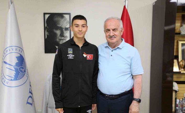 Başkan Zeki Aygün, Avrupa ve Türkiye 3.’sü Ege Önder’i makamında ağırladı