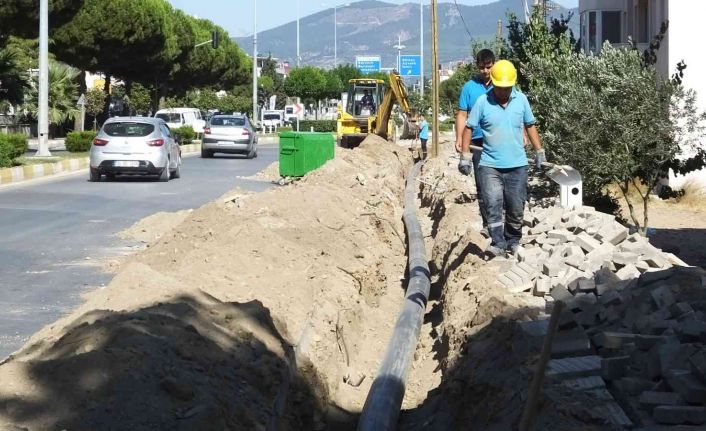 Burhaniye Ören sahilinde su sıkıntısı bitiyor