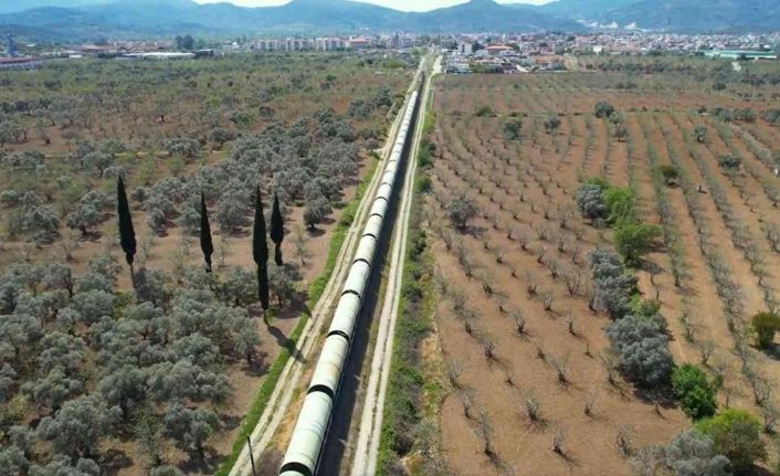 Devasa borular Koçarlı’ya ulaştı