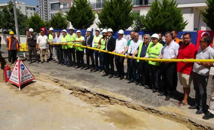 Erdemli’de ilk kez doğalgaz altyapı çalışması başladı