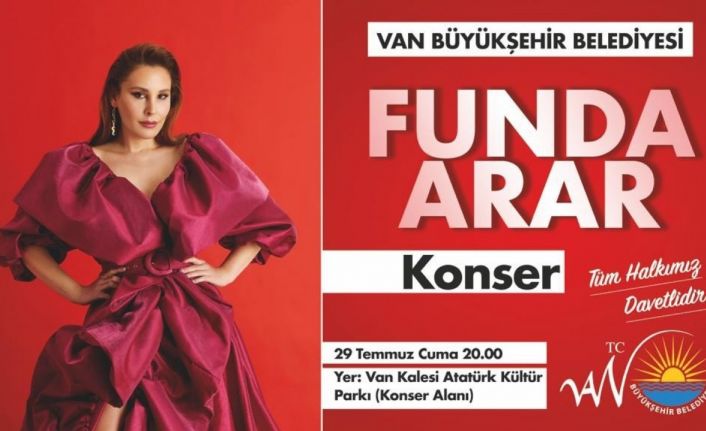 Funda Arar Van’da sevenleriyle buluşacak