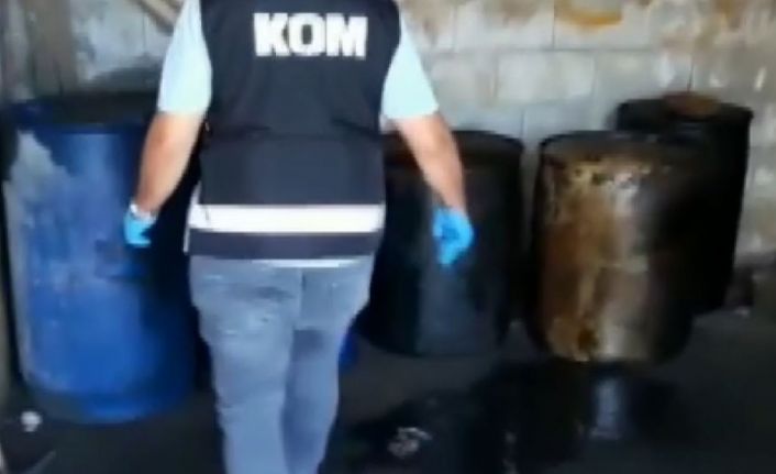 Gaziantep’te bin 550 litre kaçak akaryakıt ele geçirildi