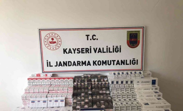 Jandarmadan kaçak sigara operasyonu