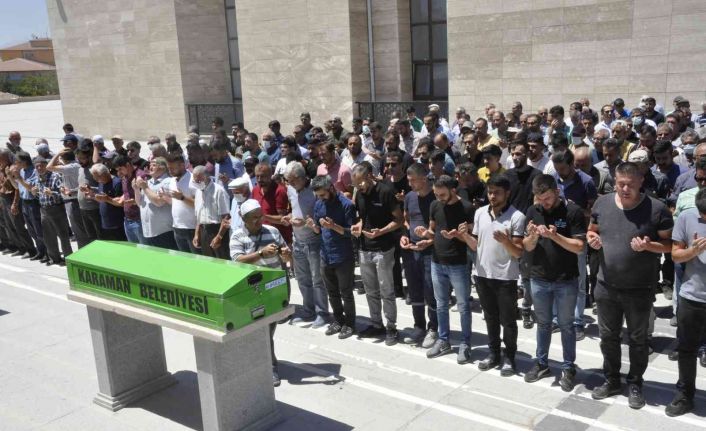 Karaman’da forkliftin devrilmesi sonucu hayatını kaybeden operatör toprağa verildi