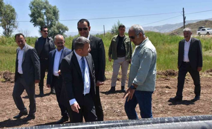 Kaymakam Çimşit doğalgaz çalışmalarını inceledi