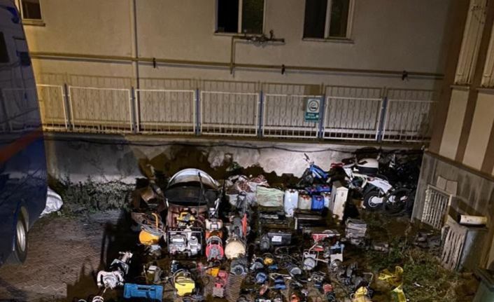 Kayseri’de 30 hırsızlık olayı aydınlatıldı, 1 milyon TL’lik çalıntı eşya ele geçirildi