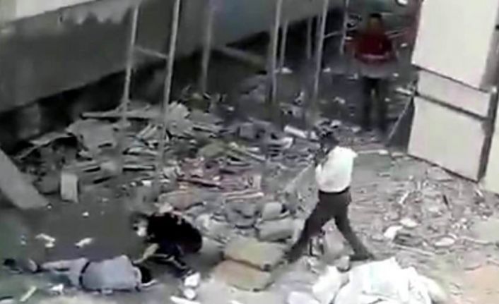 Kilis’te 4. kattan düşen işçi ağır yaralandı