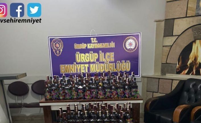 Nevşehir’de kaçak içki operasyonu