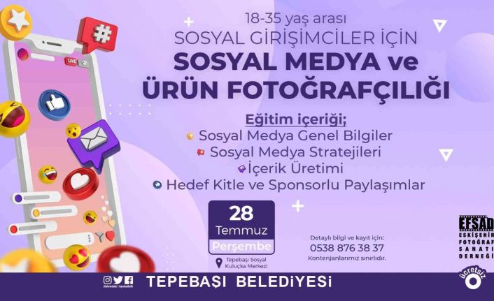 Sosyal girişimcilere özel "Sosyal Medya ve Ürün Fotoğrafçılığı" kursu başlıyor