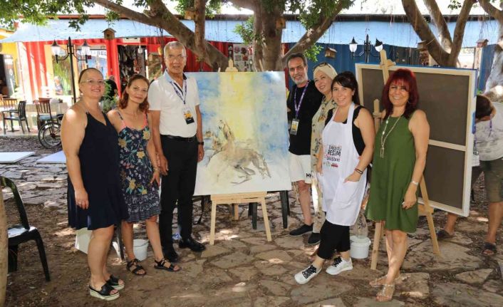 1. Mezitli Resim Çalıştayı başladı