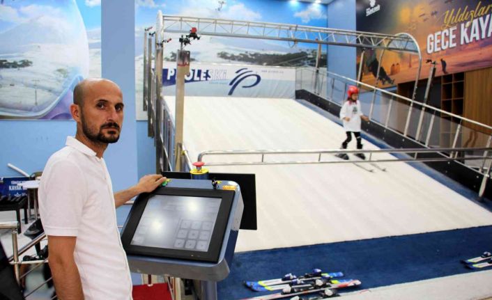 Ağustos sıcağında kayak keyfi