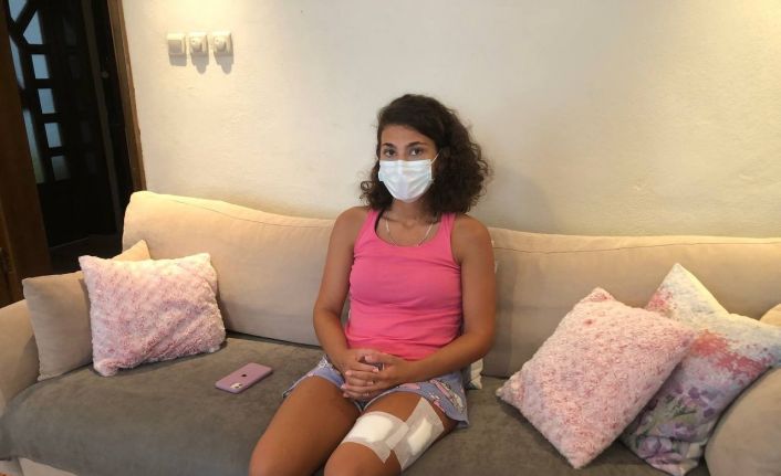 Ayağına yorgun mermi isabet eden genç kız: "Mermi 1 santimetre daha gitseydi sakat kalabilirdim"