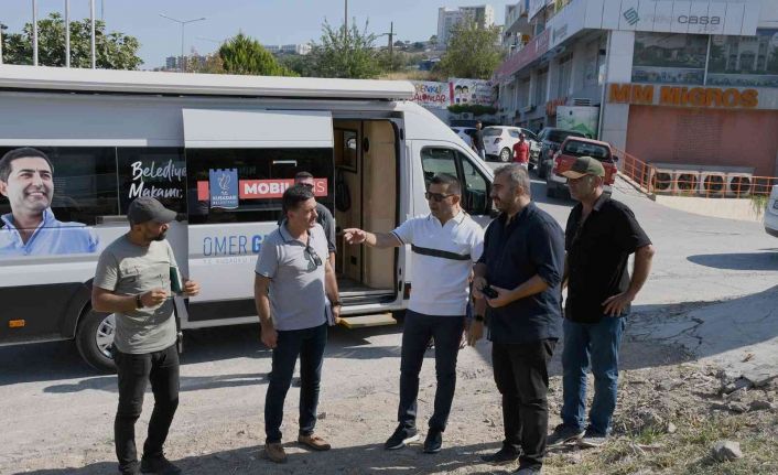 Başkan Ömer Günel, Mobil Ofis ile 4 Farklı noktada incelemelerde bulundu