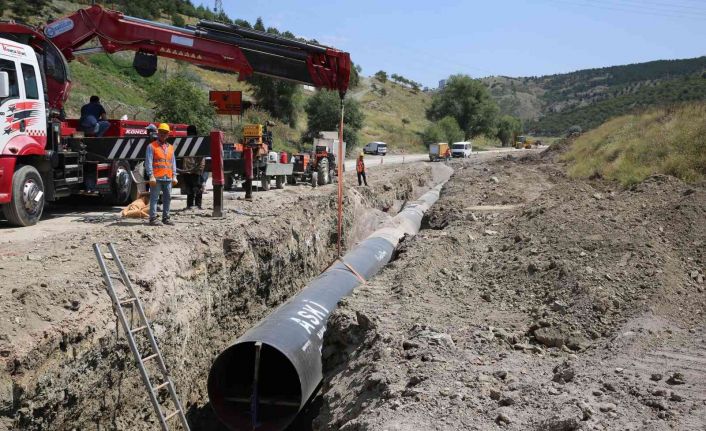 Büyük projede sona yaklaşıldı: “Mamak-Gölbaşı arası içme suyu hattı” projesinin 19 kilometresi tamamlandı