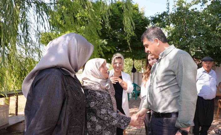 Fadıloğlu ile Milletvekili Kirazoğlu, 9 mahalleyi ziyaret etti