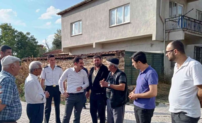 Kaymakam İpek, selden zarar gören Muratlı köyünde incelemelerde bulundu