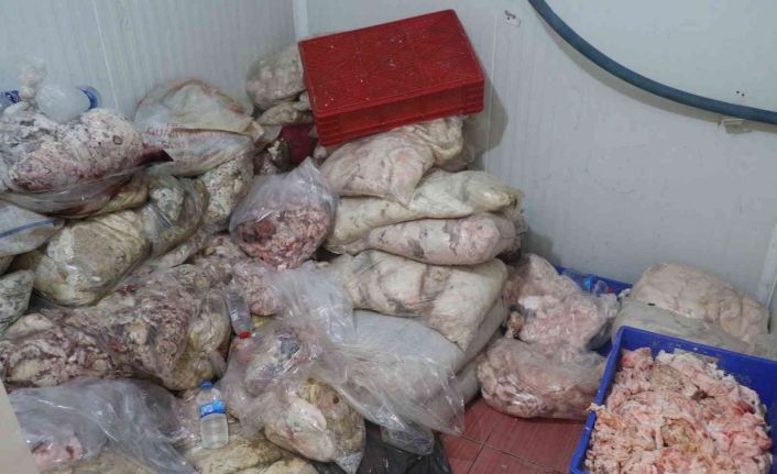 Kötü kokudan rahatsız olan vatandaşlar ihbar etti, depodan çürümüş et çıktı