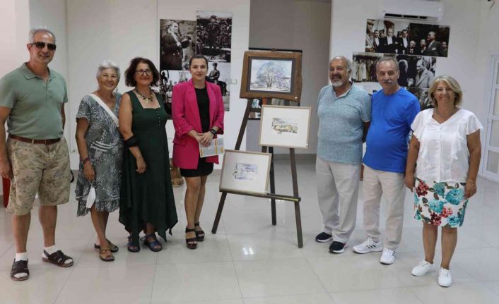 Nejat Orhan Sulu Boya Sergisi Didimli sanatseverlerle buluştu