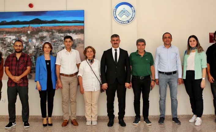 Rektör Çiftçi, 9 milyon yıl öncesine kapı aralayan araştırmacıları kabul etti