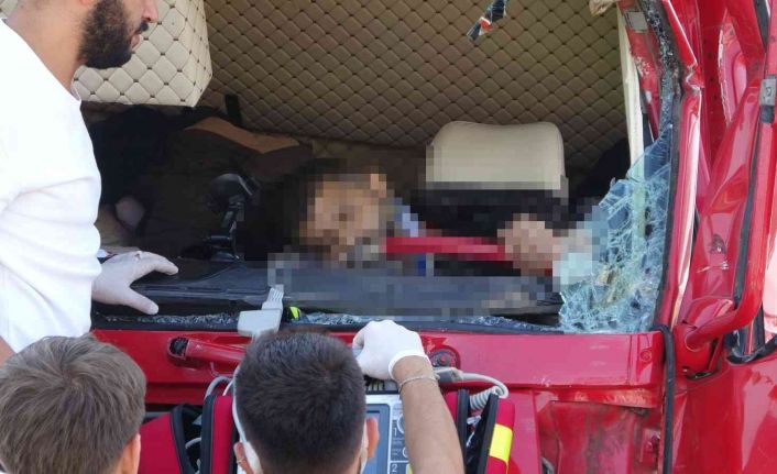 Sultanbeyli’de 2 kamyonun çarpıştığı kazada 1 kişi hayatını kaybetti