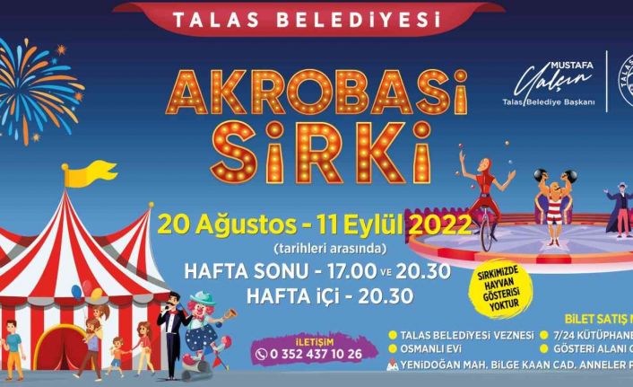 Talas’ta Sirk Heyecanı