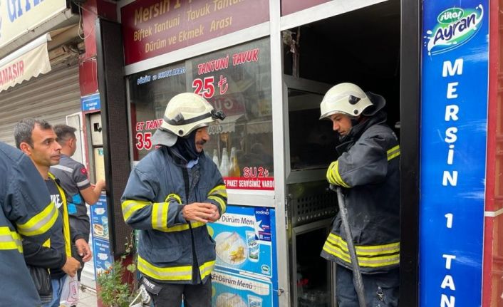 Tüp yangını ucuz atlatıldı