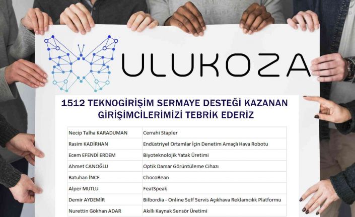 ULUKOZA’dan 8 girişimci daha proje başına 450 Bin TL hibe ile şirketleşmeye hak kazandı