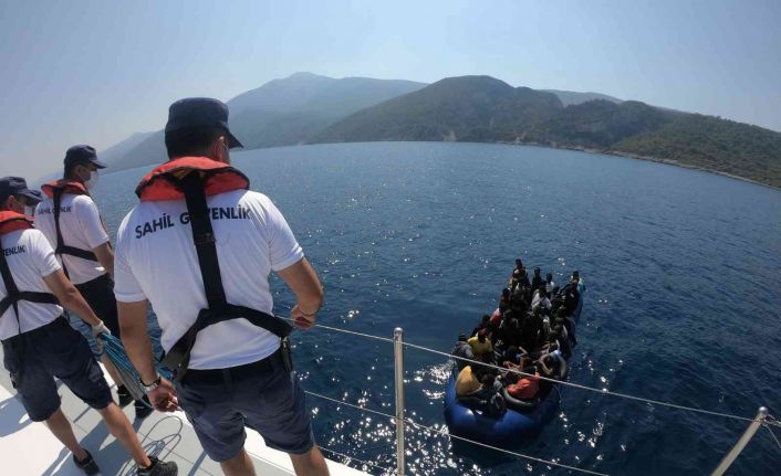 Aydın’da 45 düzensiz göçmen kurtarıldı