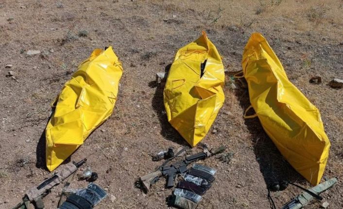 Bakan Soylu, Diyarbakır’da etkisiz hale getirilen teröristlerin “sarı torbalı” fotoğrafını paylaştı