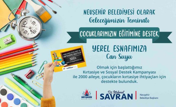 Başkan Savran’dan öğrencilere kırtasiye desteği