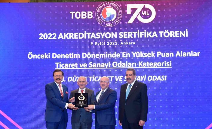 Düzce TSO Türkiye 3. oldu