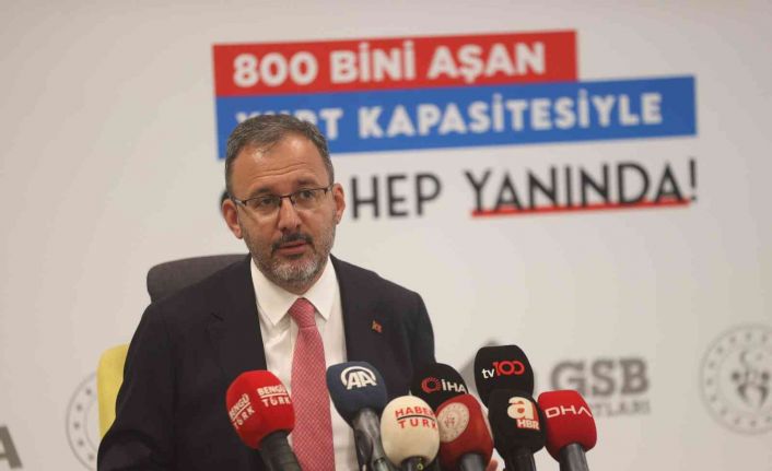 Gençlik ve Spor Bakanı Kasapoğlu: “2022- 2023 Eğitim Öğretim Dönemi için 415 bin 305 gencimiz GSB Yurtları’na başvuru yaptı”