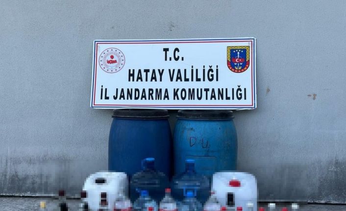 Hatay’da 380 litre sahte içki ele geçirildi