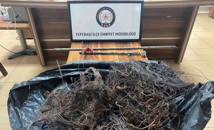 Kablo yakan 2 şüpheli şahıs yakalandı